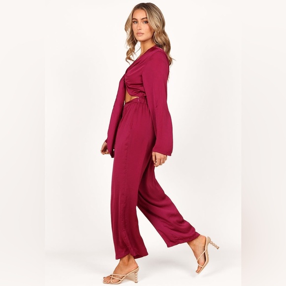 SNDYS x REVOLVE Pluto Wide Leg Jumpsuit in Fuchsia NWT - Picture 3 of 11